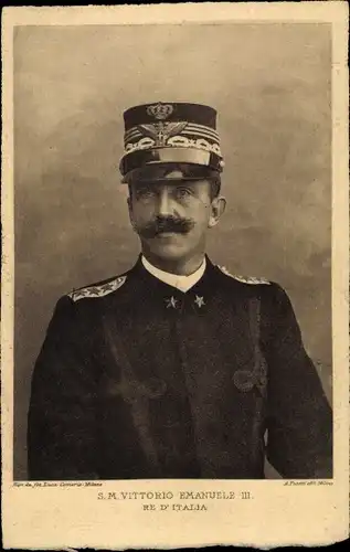 Ak Vittorio Emanuele III., Re d'Italia, Italienisches Königshaus