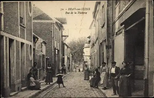 Ak Bray sur Seine Seine et Marne, Rue de la Picberie