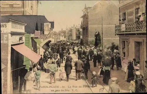 Ak Le Touquet Paris Plage Pas de Calais, La Rue de Paris