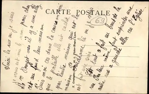 Ak Oullins Lyon Rhône, Rue Pasteur