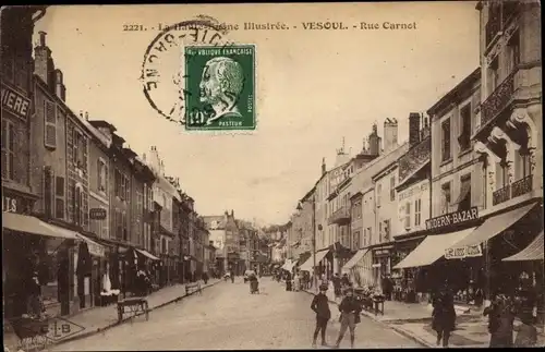 Ak Vesoul Haute Saône, Rue Carnot