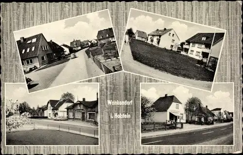 Ak Wankendorf in Holstein, Straßenpartien, Häuser