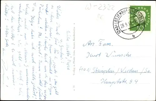 Ak Lütjenburg in Holstein, Blick vom Bismarckturm