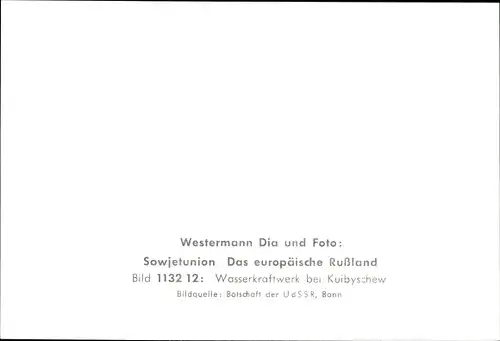 Ak Kuibyschew Russland, Wasserkraftwerk