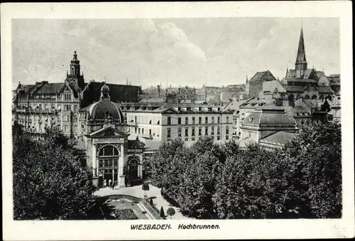 Ak Wiesbaden in Hessen, Kochbrunnen