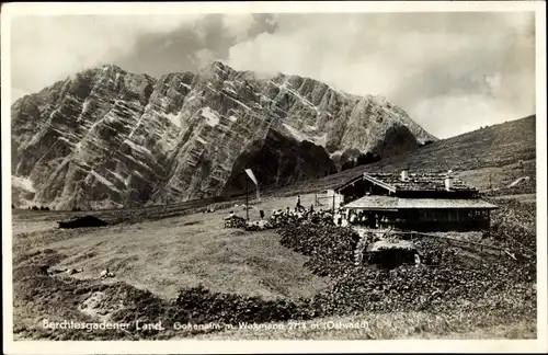 Ak Berchtesgaden in Oberbayern, Gotzenalm, Watzmann Ostwand