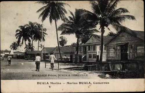 Ak Douala Duala Marina Kamerun, Dorfpartie