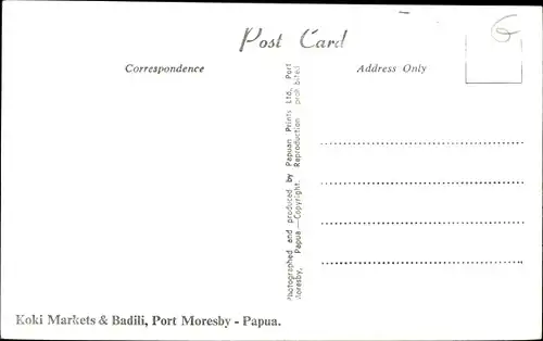 Ak Port Moresby Papua Neuguinea, Teilansicht