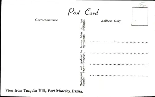 Ak Port Moresby Papua Neuguinea, View from Tuaguba Hill