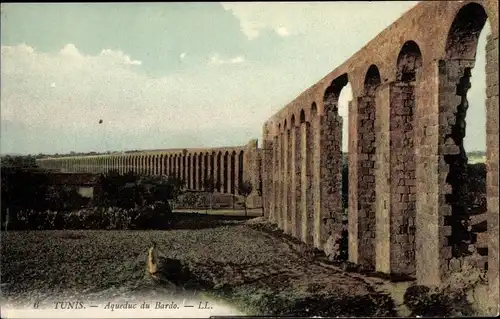 Ak Tunis Tunesien, Aqueduc du Bardo, Umgebung