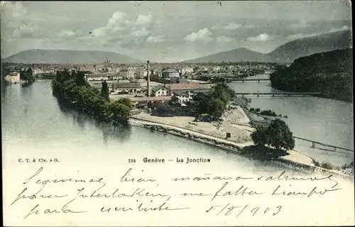 Ak Genève Genf Schweiz, La Jonction