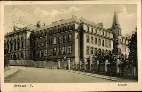 Ak Auerbach im Vogtland, Seminar