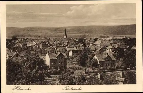 Ak Holzminden an der Weser, Totalansicht