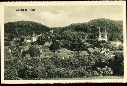 Ak Gernrode Quedlinburg im Harz, Teilansicht