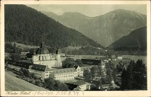 Ak Ettal Oberbayern, Kloster