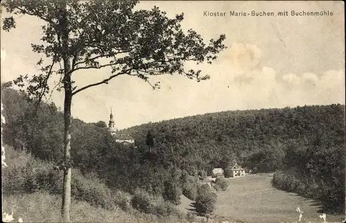 Ak Lohr im Spessart Unterfranken, Kloster Maria Buchen mit Buchenmühle