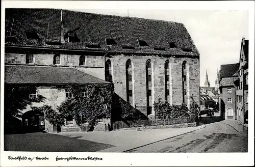 Ak Saalfeld Thüringen, Franziskanerkloster mit Kirche