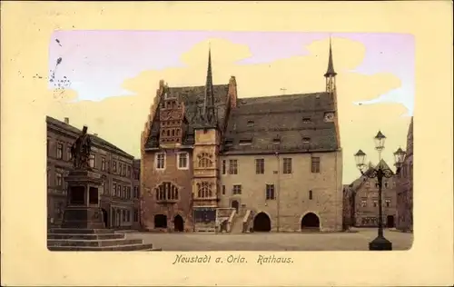 Ak Neustadt an der Orla, Rathaus