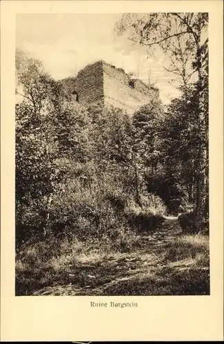 Ak Burgstein Weischlitz im Vogtland, Ruine Burgstein