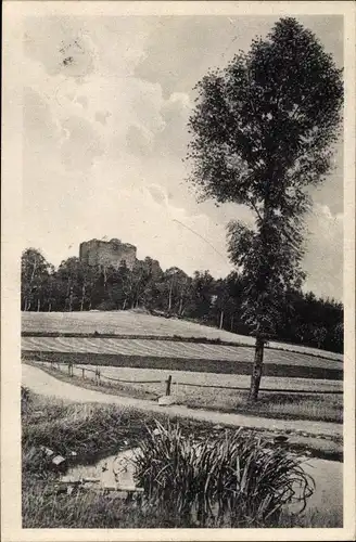 Ak Burgstein Weischlitz im Vogtland, Ruine Burgstein