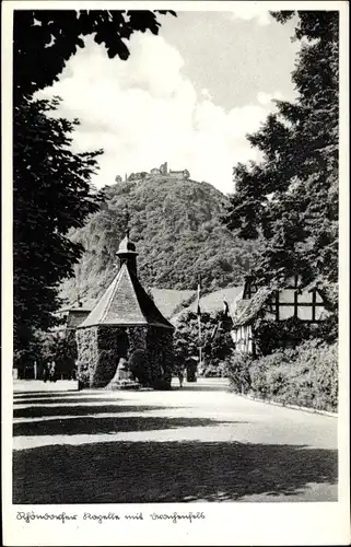 Ak Rhöndorf Bad Honnef am Rhein, Rhöndorfer Kapelle, Drachenfels