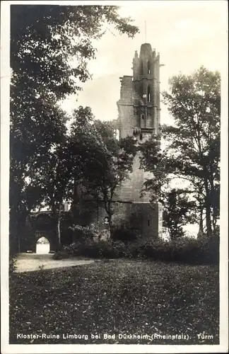 Ak Bad Dürkheim am Pfälzerwald, Kloster Ruine Limburg, Turm