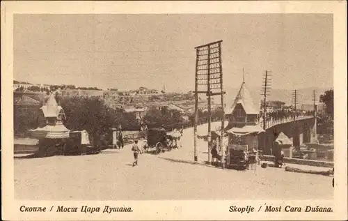 Ak Skopje Üsküb Mazedonien, Most Cara Dusana, Brücke des Zaren Duschan