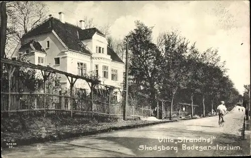Ak Skodborg Schottburg Dänemark, Villa Strandhoi, Badesanatorium