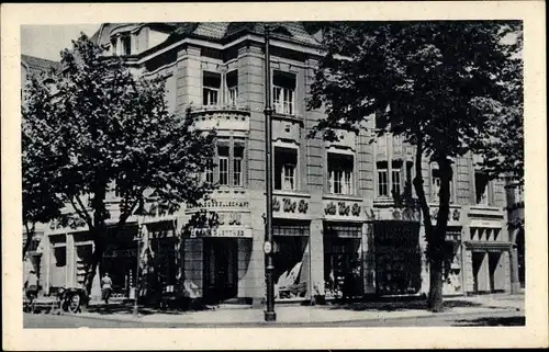 Ak Wittenberge an der Elbe Prignitz, Straßenpartie, Geschäft