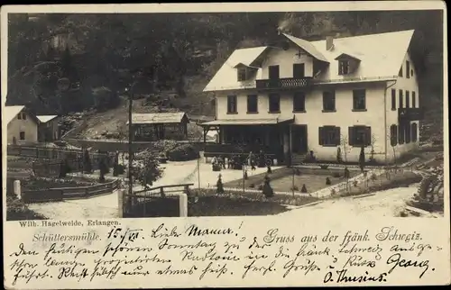 Ak Schüttersmühle Pottenstein Fränk. Schweiz, Panorama