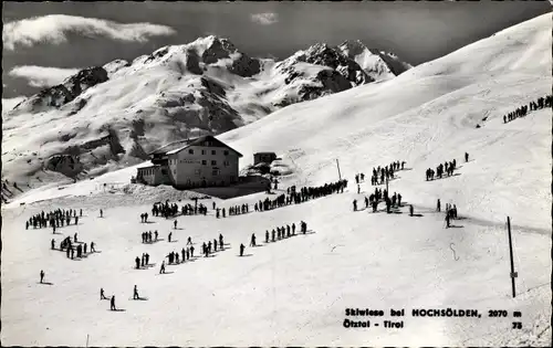 Ak Hochsölden Sölden in Tirol, Skiwiese, Ötztal