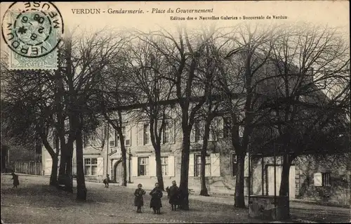 Ak Verdun Meuse, Gendarmerie, Place du Gouvernement