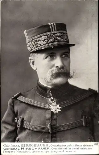 Ak General Hirschauer, Portrait in Uniform, Orden