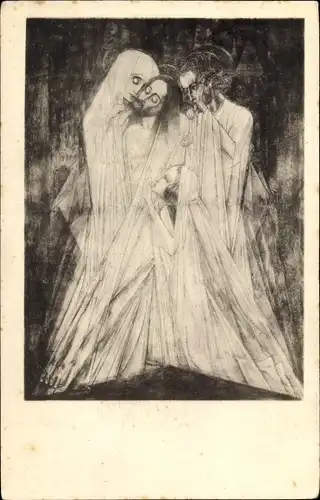 Künstler Ak Toorop, J., Pieta, Jesus