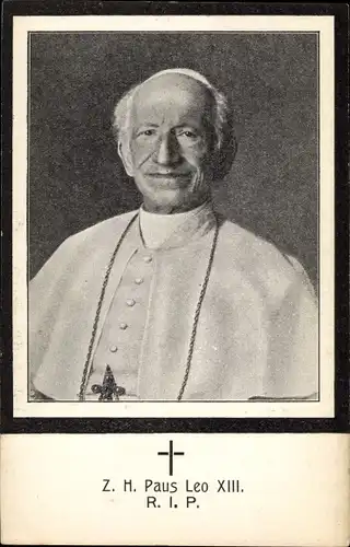 Ak Papst Leo XIII, Portrait