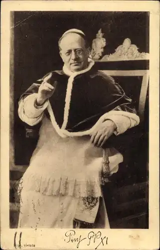 Ak Papst Pius XI., Portrait