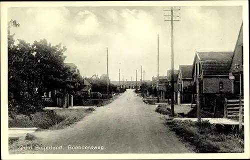 Ak Zuid Beijerland Südholland, Boendersweg