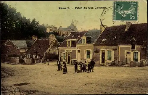 Ak Mamers Sarthe, Place du Gué Galerne