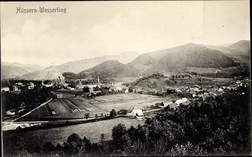 Ak Husseren Hüsseren Wesserling Elsass Haut Rhin, Gesamtansicht