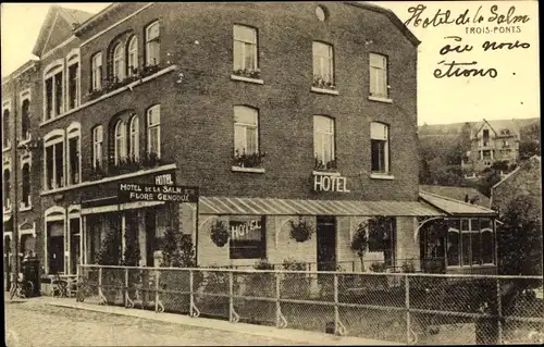 Ak Trois Ponts Dreibrücken Wallonien Lüttich, Hotel de Salm