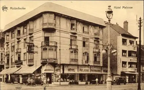 Ak Middelkerke Westflandern, Hotel Melrose