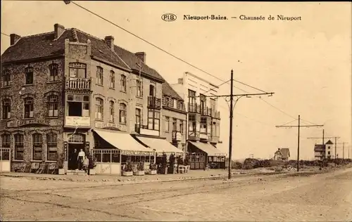 Ak Nieuport Nieuwpoort Bains Westflandern, Chaussée de Nieuport