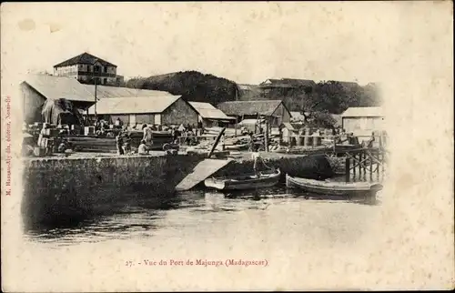 Ak Mahajanga Majunga Madagaskar, Vue du Port