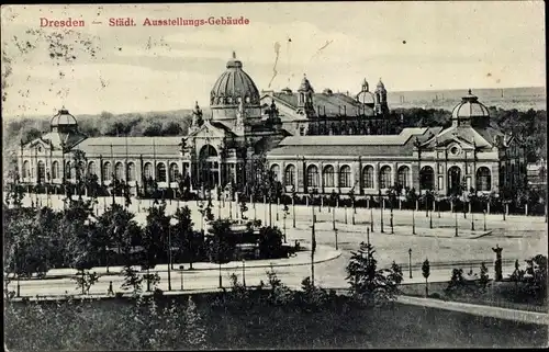 Ak Dresden, Städtisches Ausstellungsgebäude