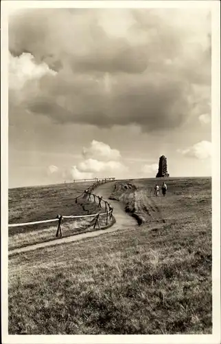 Ak Feldberg im Schwarzwald, Seebuck, Bismarckturm, Wolken