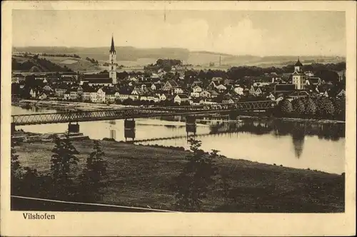 Ak Vilshofen an der Donau Niederbayern, Panorama