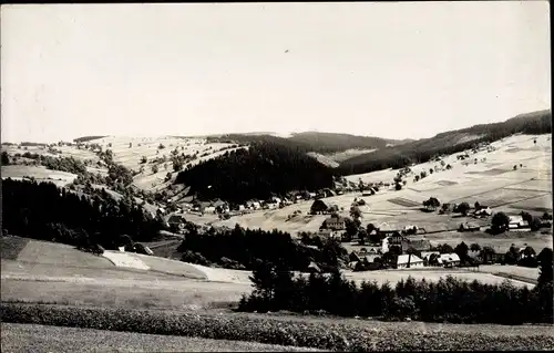 Foto Ak Rechenberg Bienenmühle Erzgebirge, Panorama