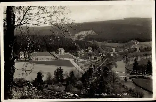 Ak Neumühle an der Elster Greiz in Thüringen, Knottengrund