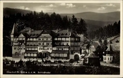 Ak Oberhof im Thüringer Wald, Schlosshotel, Panorama