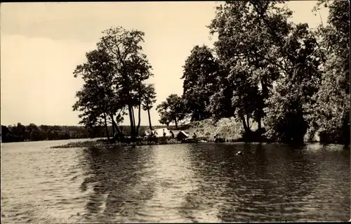 Ak Dubrow Gräfendorf in der Mark, Schmölde, Blick über den See